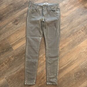 PAIGE Women’s 30 Verdugo Ultra Skinny Jeans‎ Gray Gold Shimmer